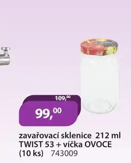 M.A.T. Zavařovací sklenice twist 53 + víčka ovoce (10 ks) 743009 nabídka