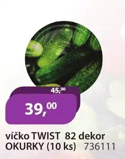 M.A.T. Víčko twist 82 dekor OKURKY (10 ks) 736111 nabídka