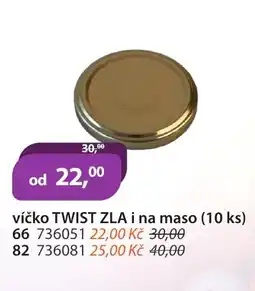 M.A.T. Víčko omnia i na maso (20 ks) víčko twist zla i na maso (10 ks) víčko twist 82 dekor nabídka