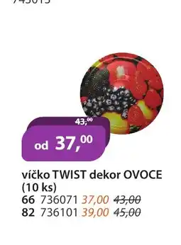 M.A.T. Víčko twist dekor ovoce (10 ks) nabídka