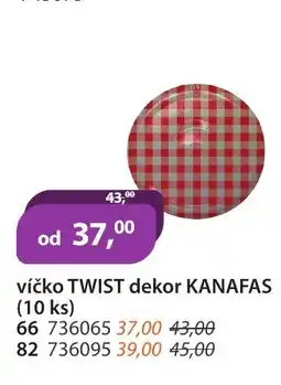M.A.T. Víčko twist dekor kanafas (10 ks) nabídka