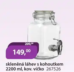M.A.T. skleněná láhev s kohoutkem , kov. víčko 267526 nabídka