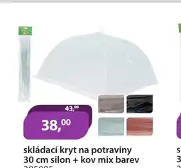 M.A.T. Skládací kryt na potraviny 30 cm silon + kov mix barev 385085 nabídka