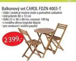 Fortel Balkonový set CAROL FDZN 4003-T nabídka