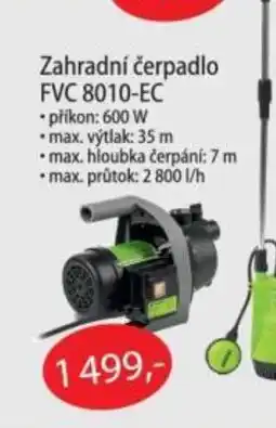 Fortel Zahradní čerpadlo FVC 8010-EC nabídka