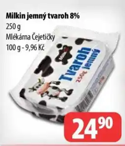 Partner Maloobchodní síť Milkin jemný tvaroh 8% nabídka