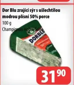 Partner Maloobchodní síť Dor Blu zrající sýr s ušlechtilou modrou plísní 50% porce nabídka