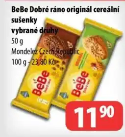 Partner Maloobchodní síť BeBe Dobré ráno originál cereální sušenky vybrané druhy nabídka