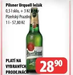 Partner Maloobchodní síť Pilsner Urquell ležák nabídka