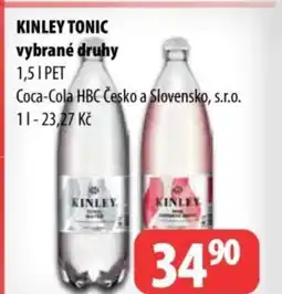 Partner Maloobchodní síť KINLEY TONIC vybrané druhy nabídka
