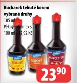 Partner Maloobchodní síť Kucharek tekuté koření vybrané druhy nabídka
