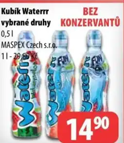 Partner Maloobchodní síť Kubík Waterrr vybrané druhy nabídka