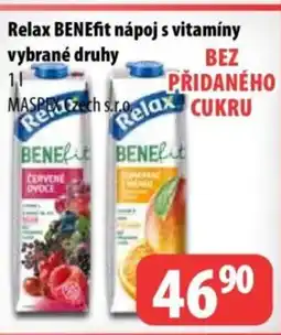 Partner Maloobchodní síť Relax BENEfit nápoj s vitamíny vybrané druhy nabídka