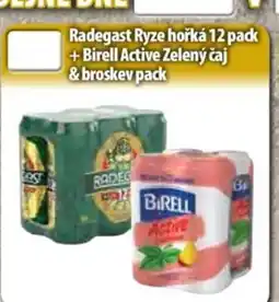 Partner Maloobchodní síť Radegast Ryze hořká 12 pack +Birell Active Zelený čaj & broskev pack nabídka
