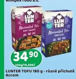 Brněnka LUNTER TOFU - různé příchutě s bylinkami a sušenými rajčaty/ s nivou nabídka