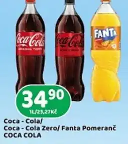 Brněnka Coca-Cola Zero/ Fanta Pomeranč COCA COLA nabídka