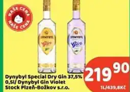 Brněnka Dynybyl Special Dry Gin 37,5% 0,51/ Dynybyl Gin Violet Stock Plzeň-Božkov s.r.o. nabídka