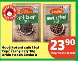 Brněnka Nové koření celé 15g/ Pepř černý celý 189 Orkla Foods Česko a nabídka