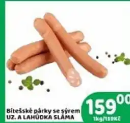 Brněnka Bitešské párky se sýrem UZ. A LAHUDKA SLÁMA nabídka