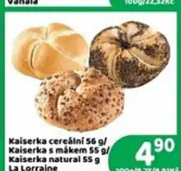 Brněnka Kaiserka cereální nabídka