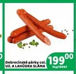 Brněnka Debrecínské párky col. UZ. A LAHŪDKA SLAMA nabídka