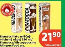 Brněnka Eismacchiato mléčný míchaný nápoj nabídka