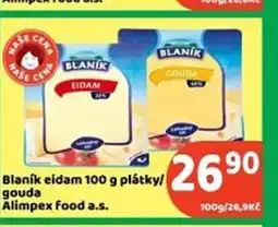Brněnka Blaník eidam plátky/ gouda Alimpex Food a.s. nabídka