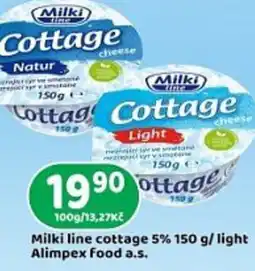 Brněnka Milki line cottage 5% / light Alimpex Food a.s. nabídka