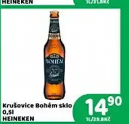 Brněnka Krušovice Bohém sklo nabídka