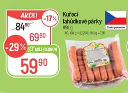 Globus Kuřecí lahůdkové párky nabídka