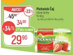 Globus Pickwick čaj nabídka