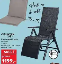 Kaufland POLOHOVACÍ KŘESLO nabídka