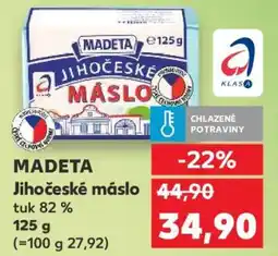 Kaufland Madeta Jihočeské máslo nabídka