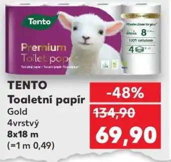 Kaufland TENTO Toaletní papír Gold nabídka
