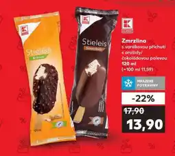 Kaufland Zmrzlina s vanilkovou příchutí s arašídy/čokoládovou polevou nabídka