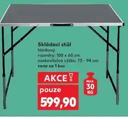 Kaufland Skládací stůl nabídka