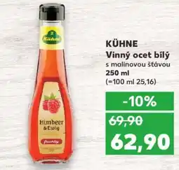 Kaufland KÜHNE Vinný ocet bílý s malinovou šťávou nabídka
