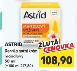 Kaufland ASTRID Denní a noční krém mandlový 50 ml nabídka