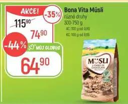 Globus Bona vita Müsli nabídka