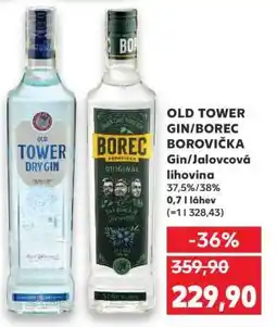 Kaufland OLD TOWER GIN/BOREC BOROVIČKA nabídka