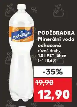 Kaufland PODĚBRADKA minerální voda ochucená nabídka