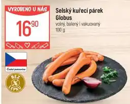 Globus Selský kuřecí párek Globus nabídka