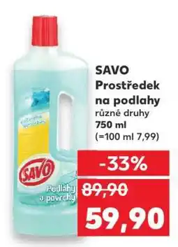 Kaufland SAVO Prostředek na podlahy nabídka