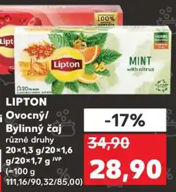 Kaufland LIPTON Ovocný/bylinný čaj nabídka