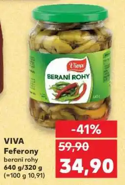 Kaufland VIVA Feferony beraní rohy nabídka