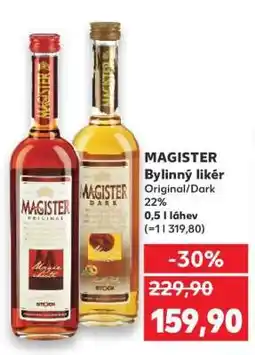 Kaufland MAGISTER Bylinný likér nabídka