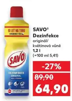 Kaufland SAVO² Dezinfekce nabídka