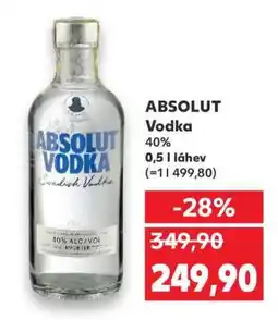 Kaufland Absolut Vodka nabídka