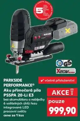 Kaufland PARKSIDE PERFORMANCE Aku přímočará pila PSSPA 20-Li E3 nabídka
