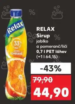 Kaufland Relax Sirup nabídka